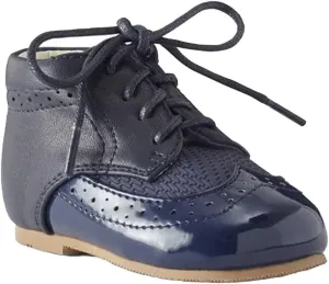 Baby & Boys Lace-Up Two-Tone Leather Brogue Shoes  Stylish & Comfortable Footwear