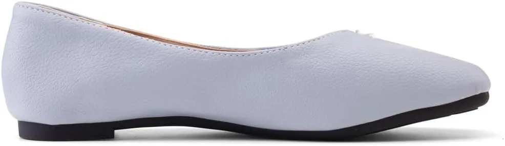 Ballet Flats for Womens Girls Square Toe Soft Comfortable Slip On Ballerina Walking Loafers Dress Shoes