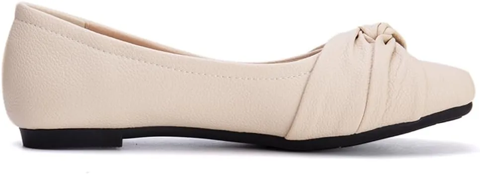 Ballet Flats for Womens Girls Square Toe Soft Comfortable Slip On Ballerina Walking Loafers Dress Shoes