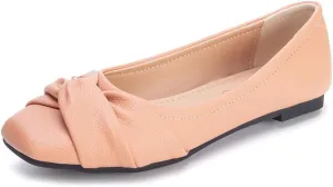 Ballet Flats for Womens Girls Square Toe Soft Comfortable Slip On Ballerina Walking Loafers Dress Shoes