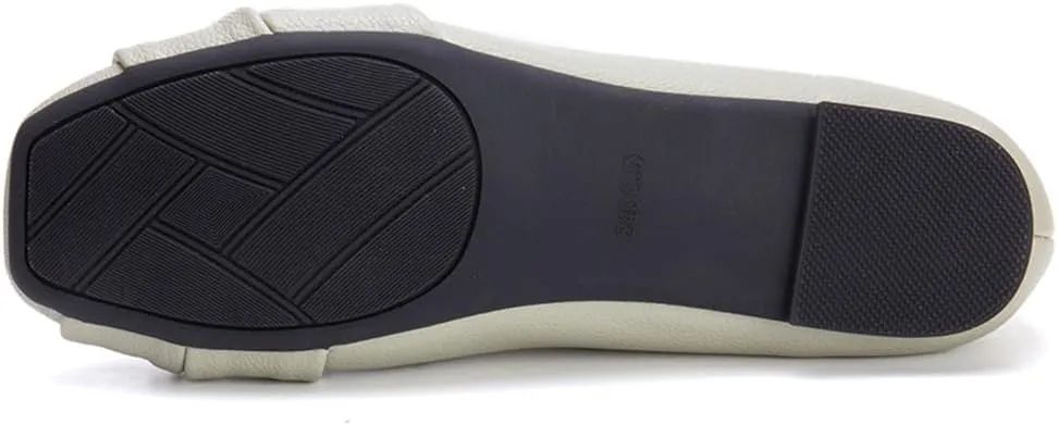 Ballet Flats for Womens Girls Square Toe Soft Comfortable Slip On Ballerina Walking Loafers Dress Shoes