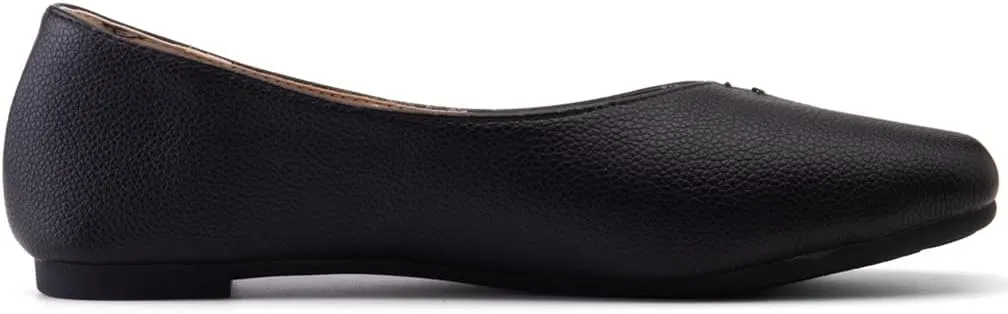 Ballet Flats for Womens Girls Square Toe Soft Comfortable Slip On Ballerina Walking Loafers Dress Shoes