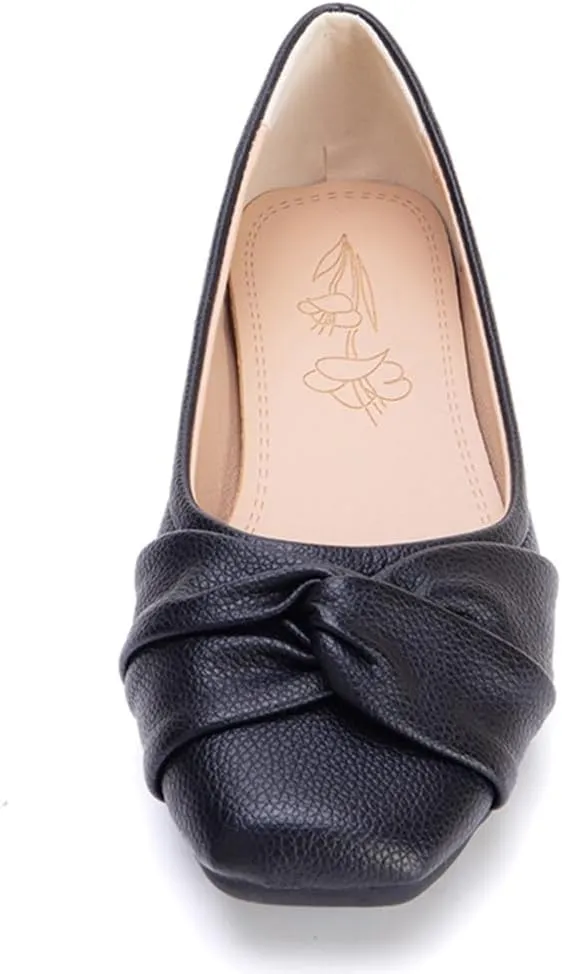 Ballet Flats for Womens Girls Square Toe Soft Comfortable Slip On Ballerina Walking Loafers Dress Shoes