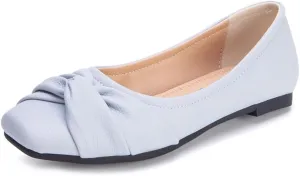 Ballet Flats for Womens Girls Square Toe Soft Comfortable Slip On Ballerina Walking Loafers Dress Shoes