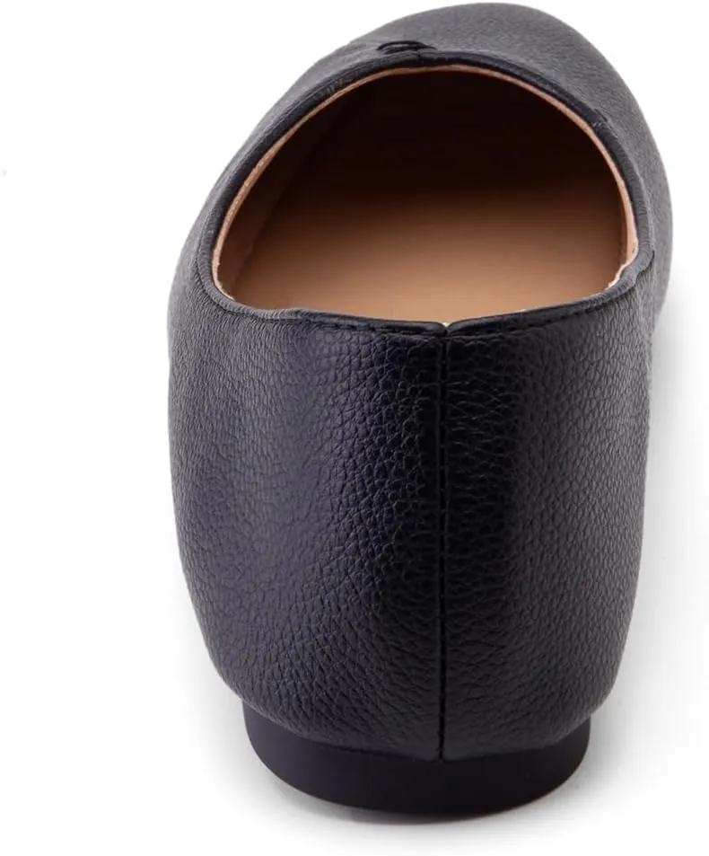 Ballet Flats for Womens Girls Square Toe Soft Comfortable Slip On Ballerina Walking Loafers Dress Shoes