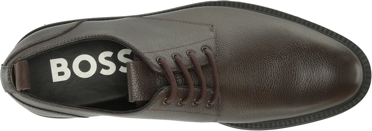 BOSS Men's Larry Grain Leather Derby Dress Shoe Oxford