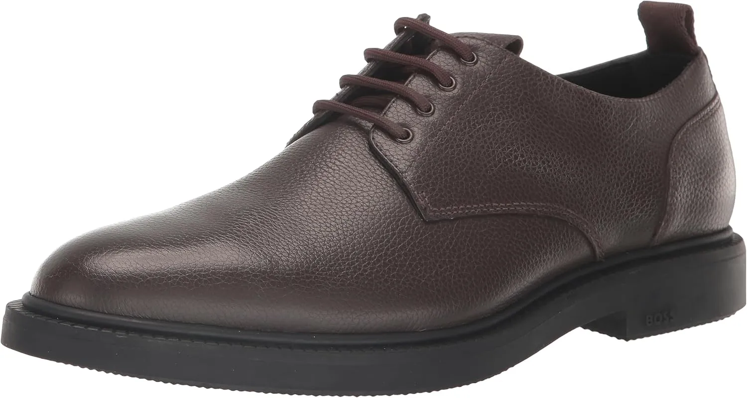 BOSS Men's Larry Grain Leather Derby Dress Shoe Oxford