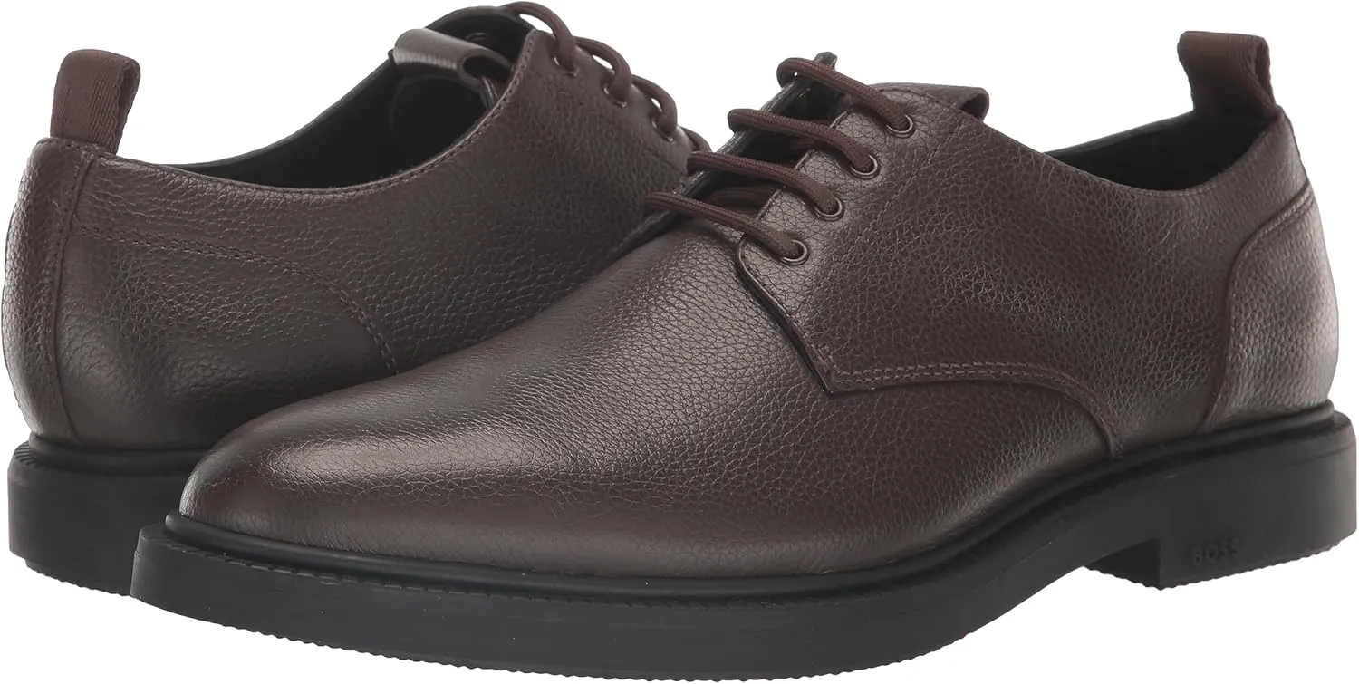 BOSS Men's Larry Grain Leather Derby Dress Shoe Oxford