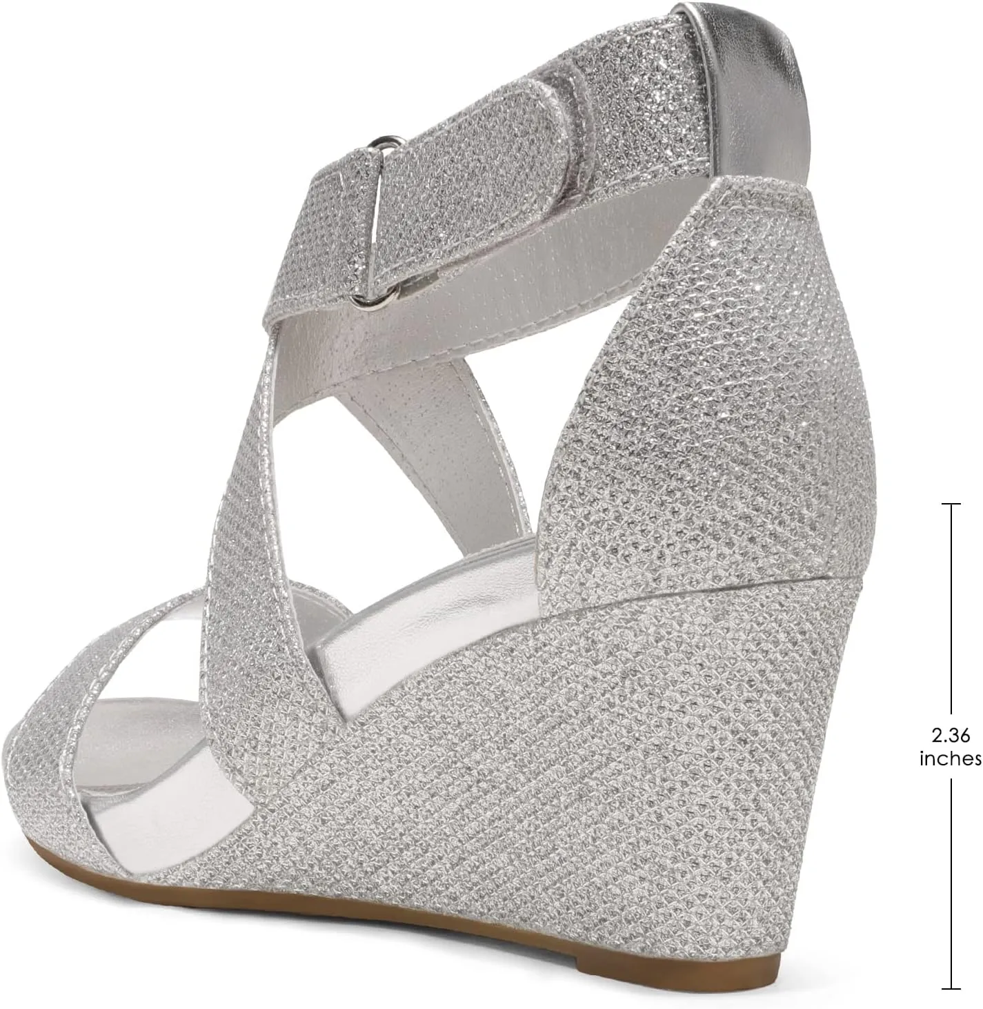 DREAM PAIRS Women's Ankle Strap Wedge Sandals, Comfortable Open Toe Summer Dress Shoes
