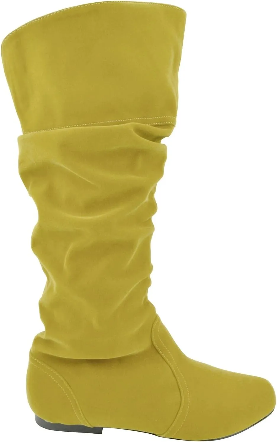 Fashion Knee High Perforated Women Boots Faux Leather