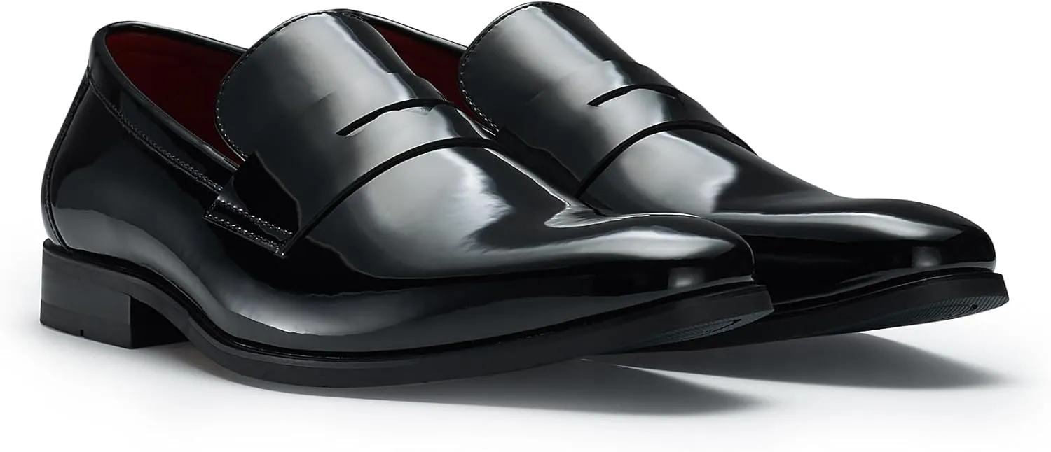 Ferro Aldo Alvin MFA19696 Men's Plain Square-Toe Derby Dress Shoes