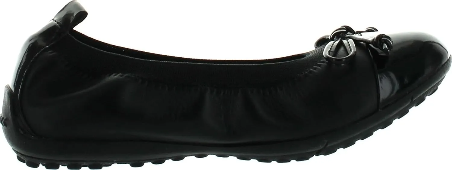 Geox Girl Piuma F Two Tone Leather Ballet Flats Shoes