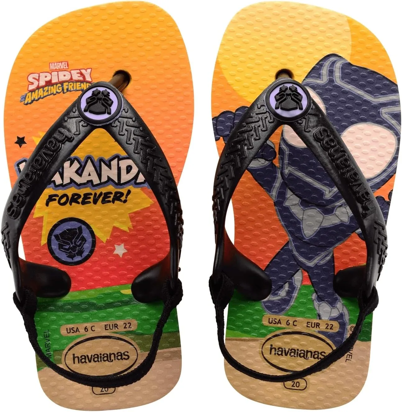 Havaianas Baby Marvel Sandals - Baby Water Shoes with Back Strap