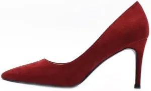 High-Heeled Women's Stilettos Winter New Pointy Nude net red Niche Design Sense of Professional Work Women's Shoes