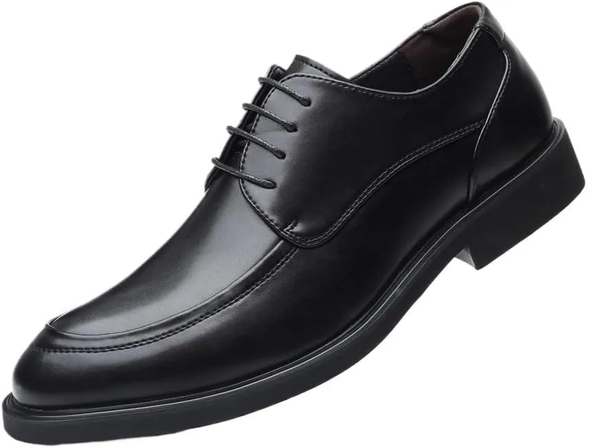 Italian Men's Black Dress Shoes, Patent Leather Oxfords, Slip On Business Shoes, Lace-up Brogue Shoes for Men, Formal Party Shoes