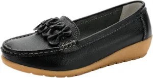 Loafers for Women Autumn Women's Casual Flat Leather Shoes Comfortable and Stylish Everyday Footwear