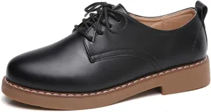 Loafers for Women Genuine Leather Women’s Casual Lace-Up Flat Sneakers Stylish and Comfortable Everyday Footwear