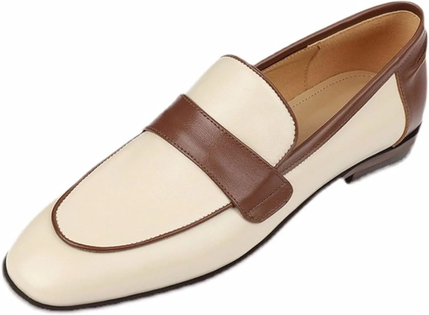 Loafers for Women Spring Women's Casual Round Toe Flat Shoes Comfortable Stylish Footwear for Everyday Wear