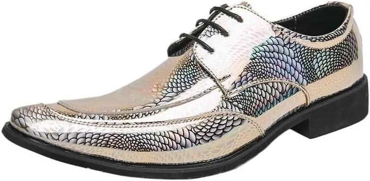 Luxury Men's Brogue Shoes, Men Suit Pointed Toe Shoes, Casual Formal Business Leather Shoes, Italian Men Wedding Shiny Dress Shoes