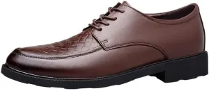 Men Fashion Casual Loafers, PU Leather Casual Shoes, Lace-up Men Dress Shoes, All-Match Brogue Shoes, Spring Classic Male Outdoor