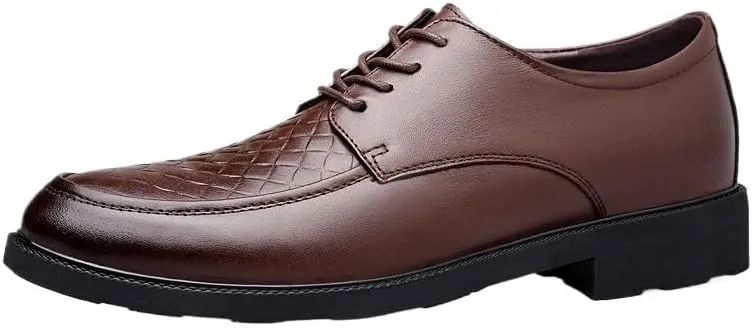 Men Fashion Casual Loafers, PU Leather Casual Shoes, Lace-up Men Dress Shoes, All-Match Brogue Shoes, Spring Classic Male Outdoor