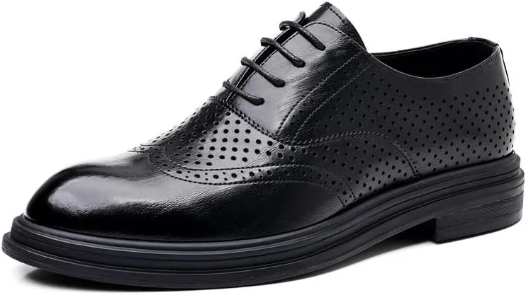 Men's Dress Shoes Classic Lace Up Formal Tuxedo Derby Shoes Patent Leather Business Oxford Shoes for Men