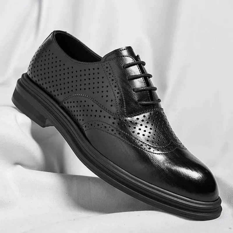 Men's Dress Shoes Classic Lace Up Formal Tuxedo Derby Shoes Patent Leather Business Oxford Shoes for Men