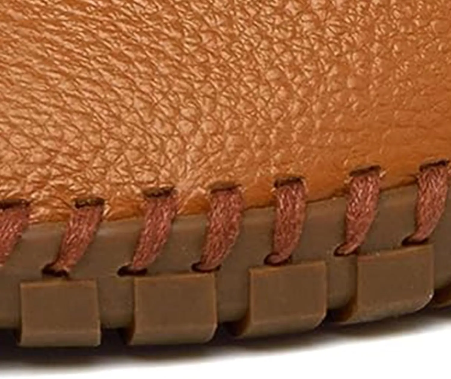 Men's Genuine Leather Slip-On Loafers Handmade Perforated Breathable Casual Driving Shoes