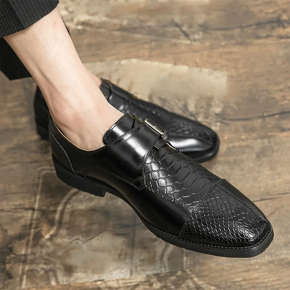 Men's Leather Formal Shoes Luxury Business Casual Brogue Shoes Winter Wedding Fashion Trend Shoes for Men Oxfords Dress Shoes