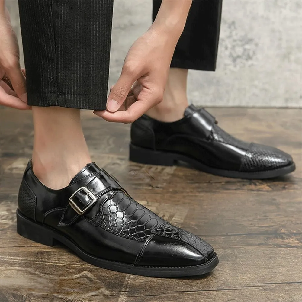 Men's Leather Formal Shoes Luxury Business Casual Brogue Shoes Winter Wedding Fashion Trend Shoes for Men Oxfords Dress Shoes