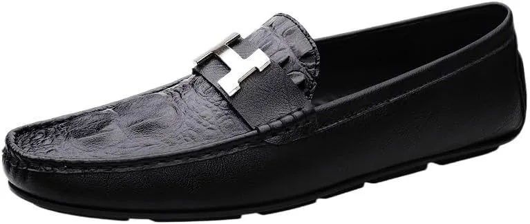 Men's Loafers Flat Boat Shoes for Driving Walking Wedding Outdoor Indoor Size Mens Genuine Leather Casual Shoes