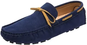 Men's Loafers Shoes Square Toe Vegan Leather Boat Driving Loafers Anti-Slip Resistant Lightweight Party Prom Slip On
