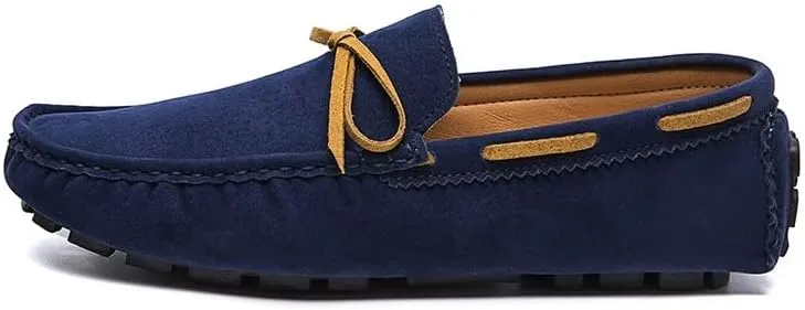 Men's Loafers Shoes Square Toe Vegan Leather Boat Driving Loafers Anti-Slip Resistant Lightweight Party Prom Slip On