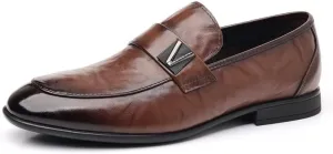 Men's Loafers Slip-On Shoes with Non-Slip Sole for Driving Walking Wedding Outdoor Indoor Size