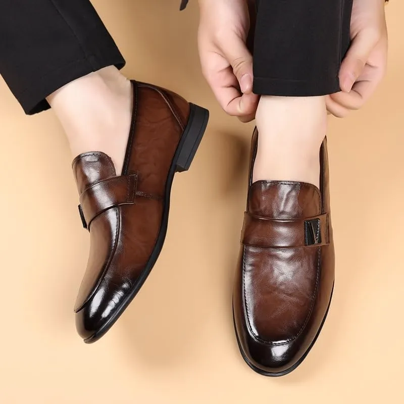 Men's Loafers Slip-On Shoes with Non-Slip Sole for Driving Walking Wedding Outdoor Indoor Size