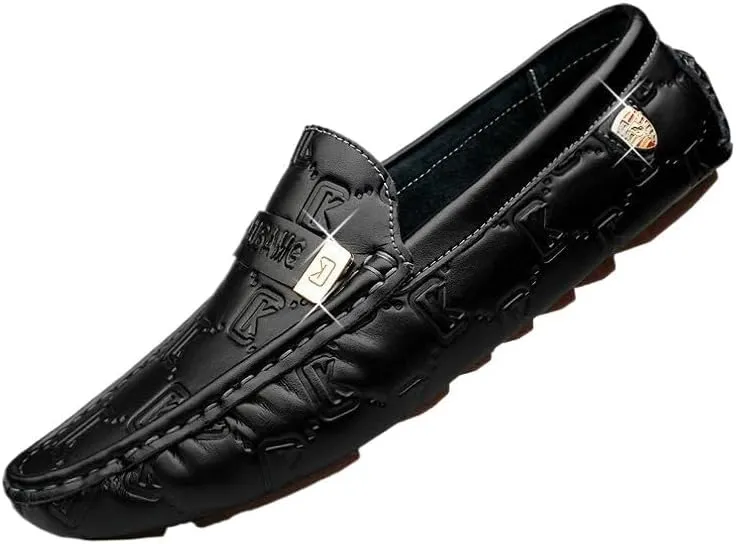Men's Loafers Slip-On Shoes with Non-Slip Sole Mens Commuter Slip-Resistant Lightweight Breathable Easy to Walk