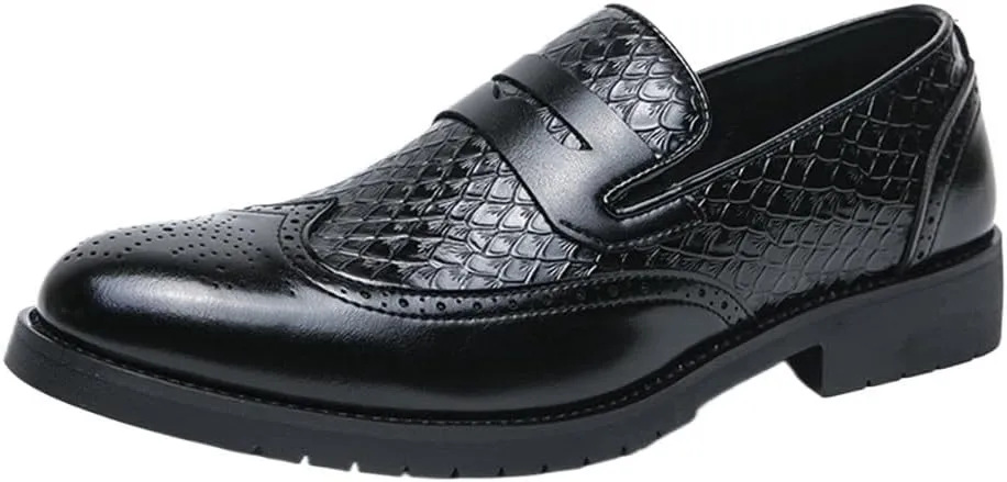 Men's Oxford Shoes Slip On Casual Loafers Moccasins Driving Formal Dress Brogue Shoes for All Occasions