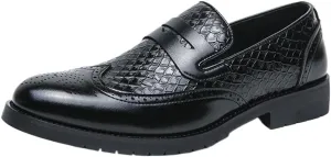 Men's Oxford Shoes Slip On Casual Loafers Moccasins Driving Formal Dress Brogue Shoes for All Occasions