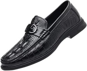 Men's Pattern Leather Platform Slip On Tassel Loafers Men Cutout Mesh Handmade Flat Casual Loafers