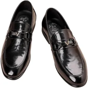 Men's Slip-On Penny Shoes Breathable Comfortable Casual Moccasin Loafers for Driving Walking Wedding Outdoor Indoor