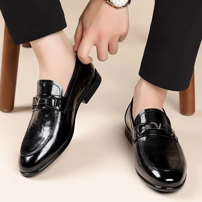 Men's Slip-On Penny Shoes Breathable Comfortable Casual Moccasin Loafers for Driving Walking Wedding Outdoor Indoor