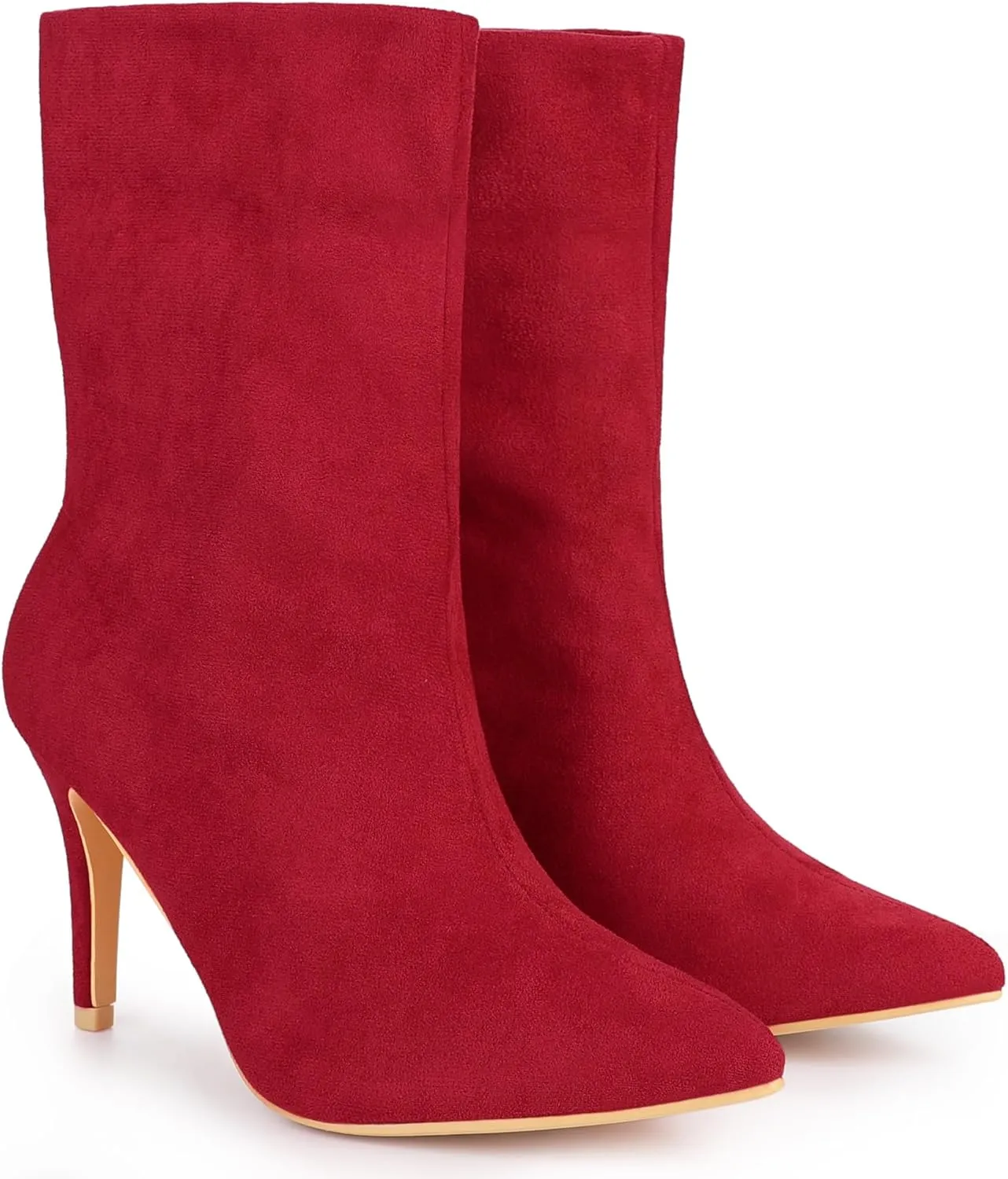 Perphy Sock Boots Pointed Toe Foldable Stiletto Heels Ankle Boots for Women