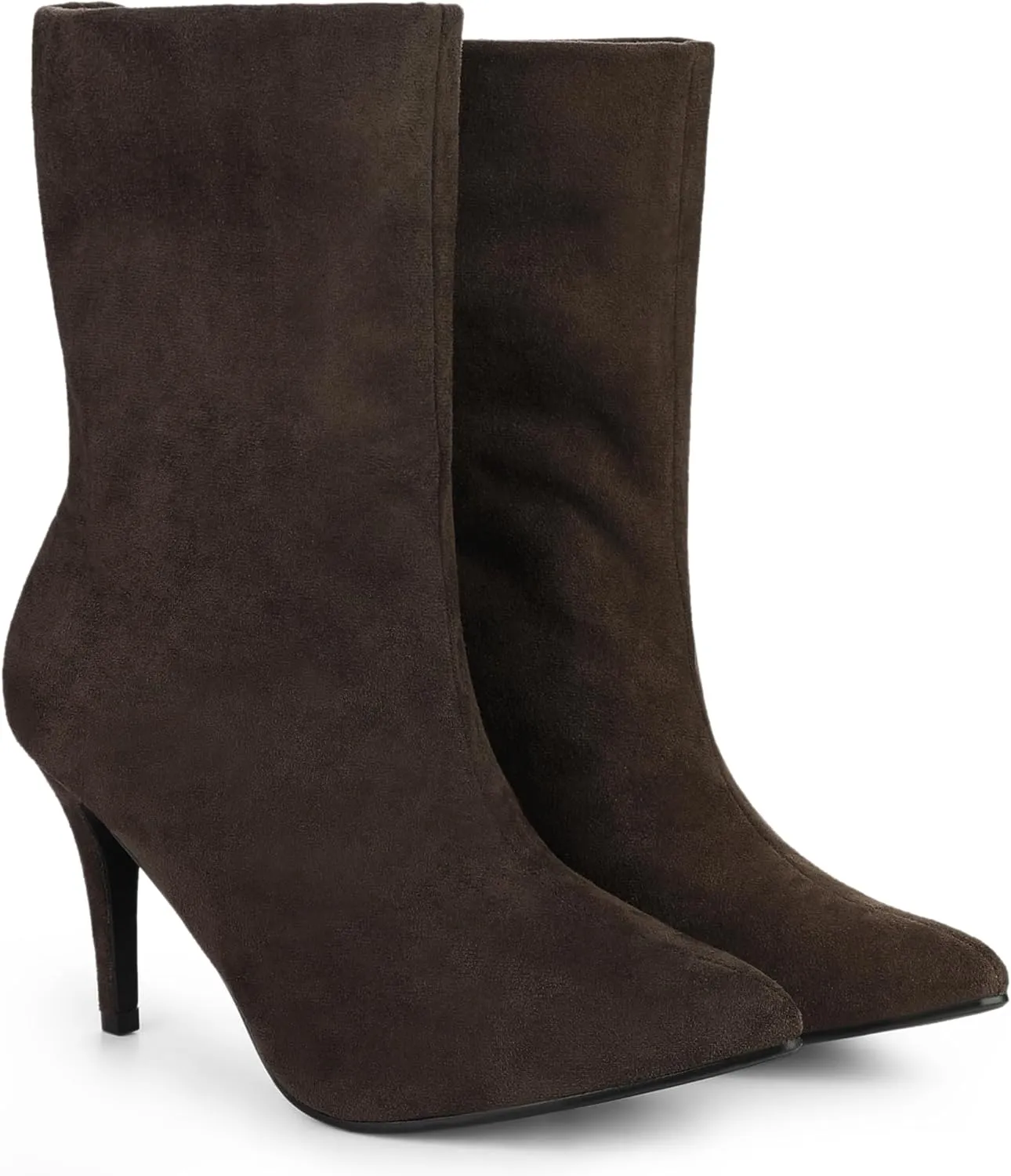 Perphy Sock Boots Pointed Toe Foldable Stiletto Heels Ankle Boots for Women