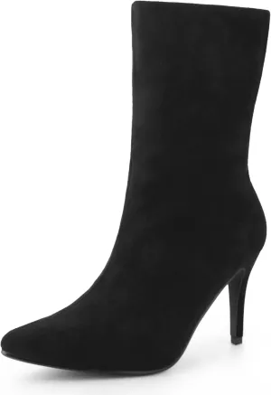 Perphy Sock Boots Pointed Toe Foldable Stiletto Heels Ankle Boots for Women