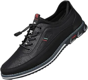 Plus Size Men's Casual Shoes, Microfiber Leather Upper, Breathable Soft-Soled Overshoes, Suitable for Outdoor Walking Driving
