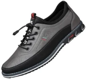 Plus Size Men's Casual Shoes, Microfiber Leather Upper, Breathable Soft-Soled Overshoes, Suitable for Outdoor Walking Driving