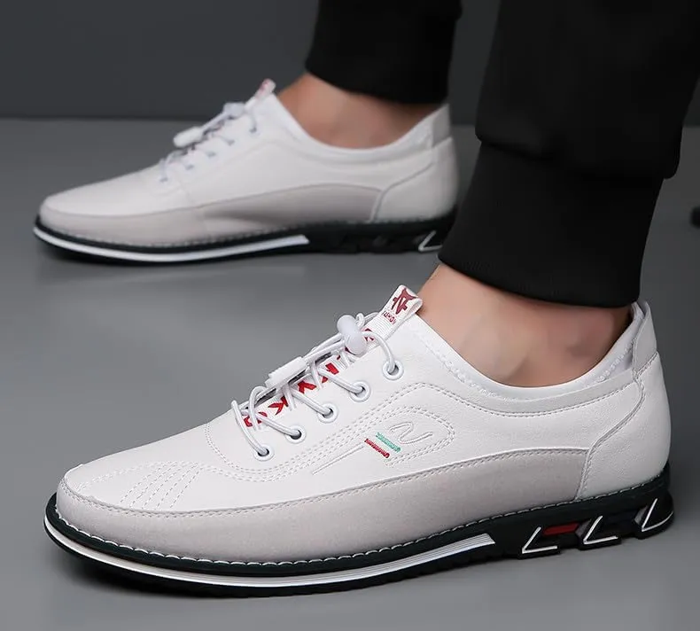 Plus Size Men's Casual Shoes, Microfiber Leather Upper, Breathable Soft-Soled Overshoes, Suitable for Outdoor Walking Driving