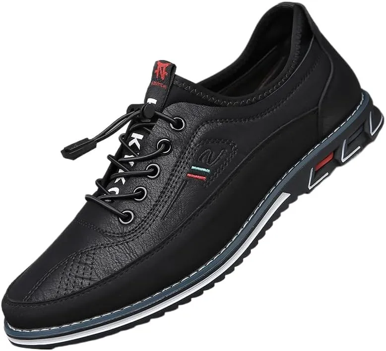 Plus Size Men's Casual Shoes, Microfiber Leather Upper, Breathable Soft-Soled Overshoes, Suitable for Outdoor Walking Driving