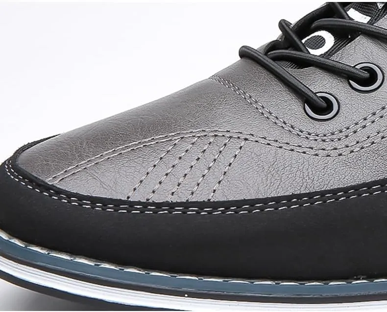 Plus Size Men's Casual Shoes, Microfiber Leather Upper, Breathable Soft-Soled Overshoes, Suitable for Outdoor Walking Driving