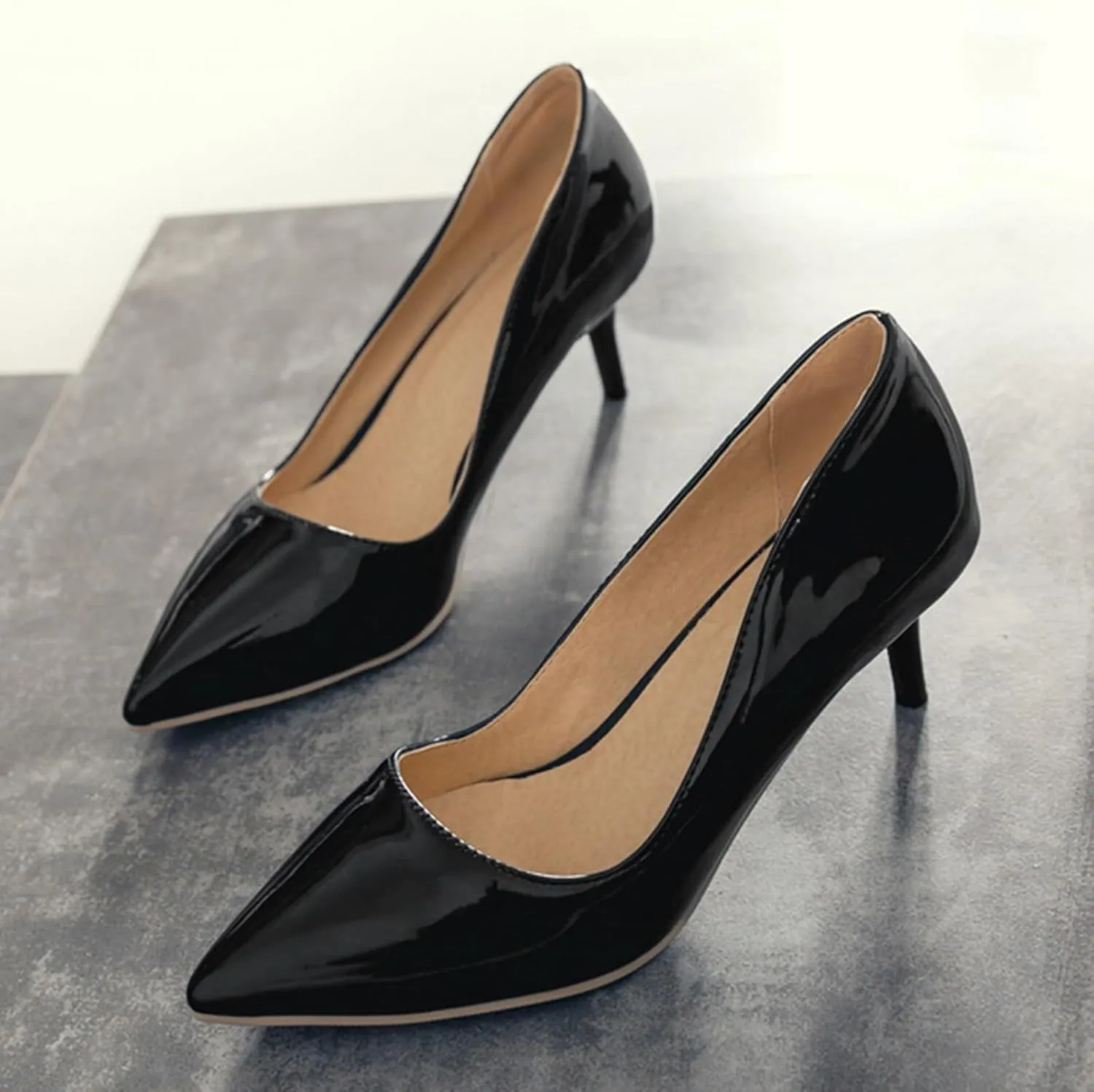 Pointed Toe Stiletto Heels Womens Wedding Office Formal Shoes